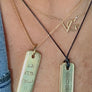 Unisex Custom Name Plate Pendant