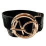 Round Custom Initials Interchangeable Belt Buckle