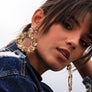 Multi Flower Circular Earrings
