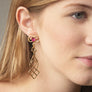 BRIGHT COLORS ARABESC LONG EARRINGS
