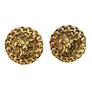 Lion Round Stud Earrings
