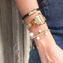 Adjustable Gold Plated Forms Bracelet