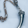 Bi-Color Italian Cornicello & Tooth Shark Necklaces Set of 2