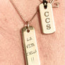 Unisex Custom Name Plate Pendant