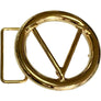 Round Custom Initials Interchangeable Belt Buckle