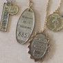 Gold Reciclable Pendant Set of 2
