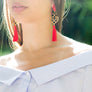 Gold Plated Tassel Earrings
