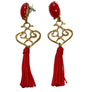 Gold Plated Tassel Earrings