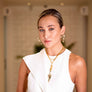 Bi-Color Italian Cornicello Necklace