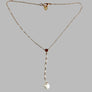 Minimal Movement Pearl Lariat Necklace
