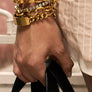 Gold Plated Vintage Texture Bracelet