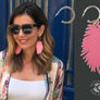 Desigual Unique Leaf Acrylic Hoop Earrings