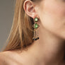 BRIGHT COLORS CRYSTAL TASSEL EARRINGS