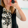 Festival Statement Acrylic Disc Necklace