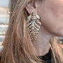 Helecho & Bee Stud Earring