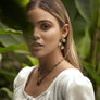 Stud Leaves Statement Earrings