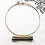 Bi-Color Tube Ring Necklace
