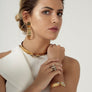 Dada Statement Industrial Hoop Earrings
