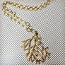 Coral Pendant Long Necklace