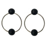 Circular Ring Pearl Statement Earrings