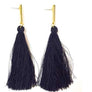 Gold Plated Modern Tassel Earrings