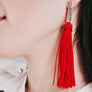 Gold Plated Modern Tassel Earrings