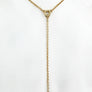 Screw Pendants Lariat Necklace