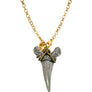 BI-COLOR X-SMALL SHARK TOOTH 45cm NECKLACE