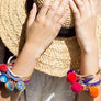 Gold Plated Wayuu Pompom Bracelet