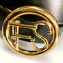 Round Custom Initials Interchangeable Belt Buckle
