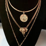 Elephant Pendant Figaro Necklace