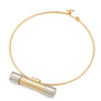 Bi-Color Tube Ring Necklace