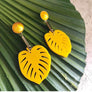Leaf Statement Acrylic Earrings
