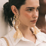 Round Raffia Tassel Earring