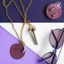 Long Chain Screw Pendant Necklace