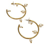 Pearls Hoops Earrings