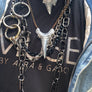SET OF 2 MAXI SHARK TOOTH PENDANT NECKLACE