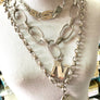 VINTAGE QUILTED NECKLACE CHAIN