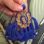 Tropical Tassel Filigree Earrings