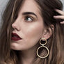 Elegant Double Circle Earrings