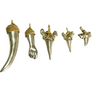 BI-COLOR X-SMALL SHARK TOOTH 45cm NECKLACE