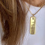 Unisex Custom Name Plate Pendant
