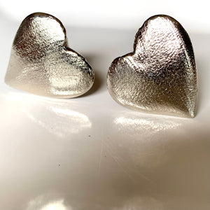 Maxi Heart Stud Earrings