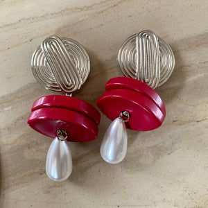 One of a Kind Statement Clip Earrings
