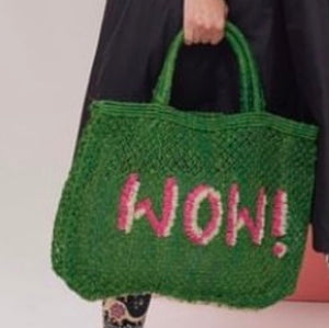WOW JUTE BAG - SMALL / GREEN / available PRE-ORDER