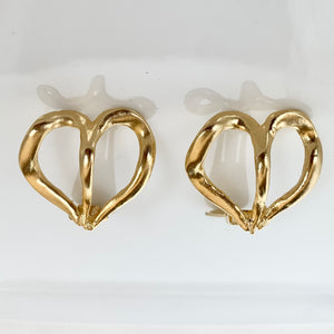 Vintage Heart Earrings