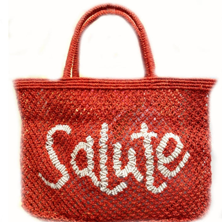 SALUTE JUTE BAG - SMALL / RED / Available CARACAS