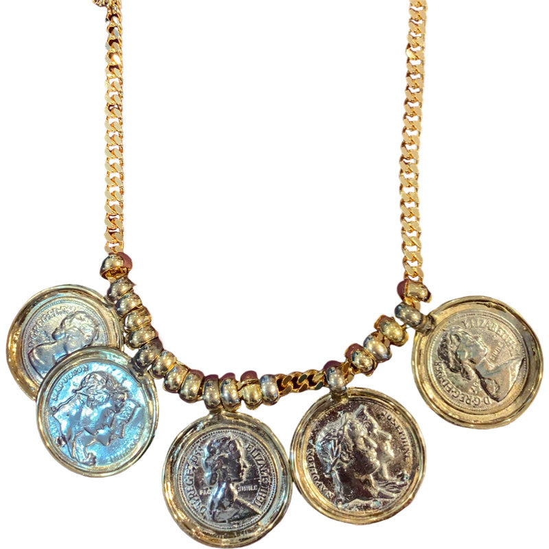 Upcycled Coins Necklace