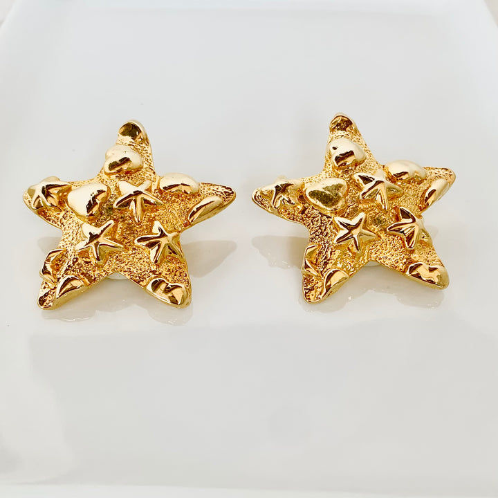 Vintage Sea Star Stud Earrings