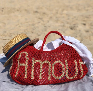 AMOUR JUTE BAG / see more colors